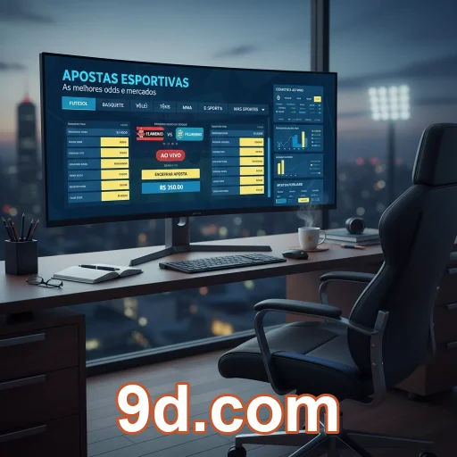 Tela mobile da 9d.com com navegação simples e segura