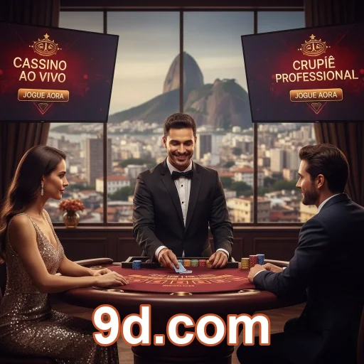 App 9d.com com promoções e regras em glassmorphism